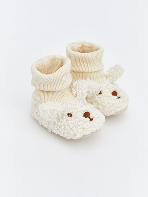 Hayvan Figürlü Kız Bebek Çoraplı Ev Ayakkabısı - Görsel 2