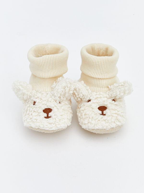 Hayvan Figürlü Kız Bebek Çoraplı Ev Ayakkabısı - Görsel 4