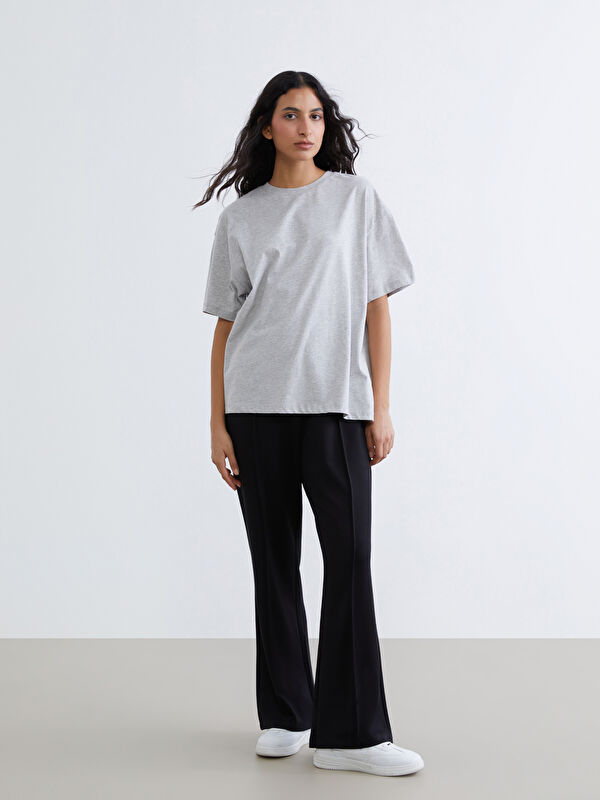 LCW Modest Elasticated Waist Wide Leg Women's Sweatpants