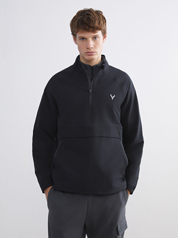 XSIDE ACTIVE Sweatshirt mit Reißverschluss und Trichterkragen für Herren