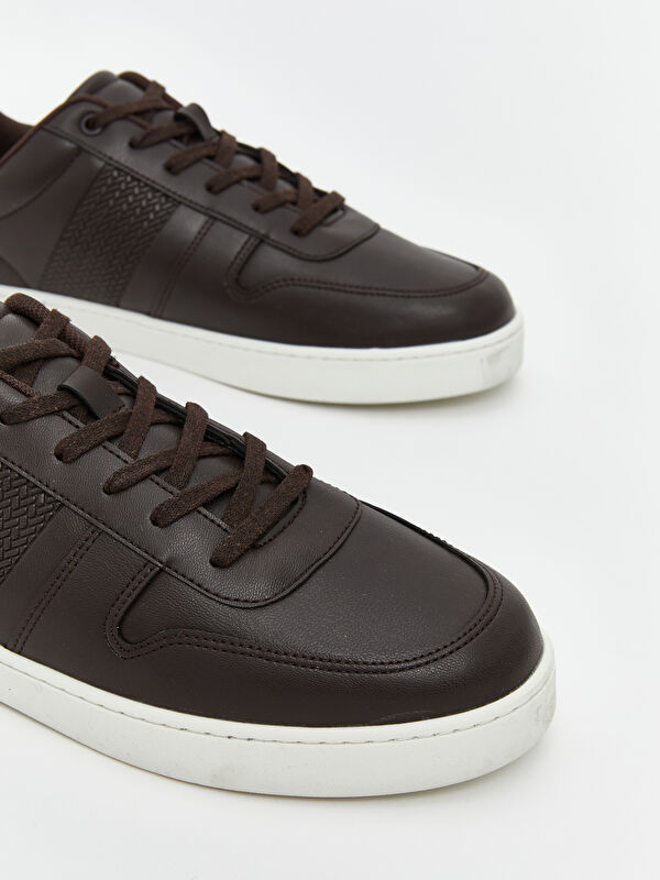 Deri Görünümlü Erkek Spor Ayakkabı - Görsel 4