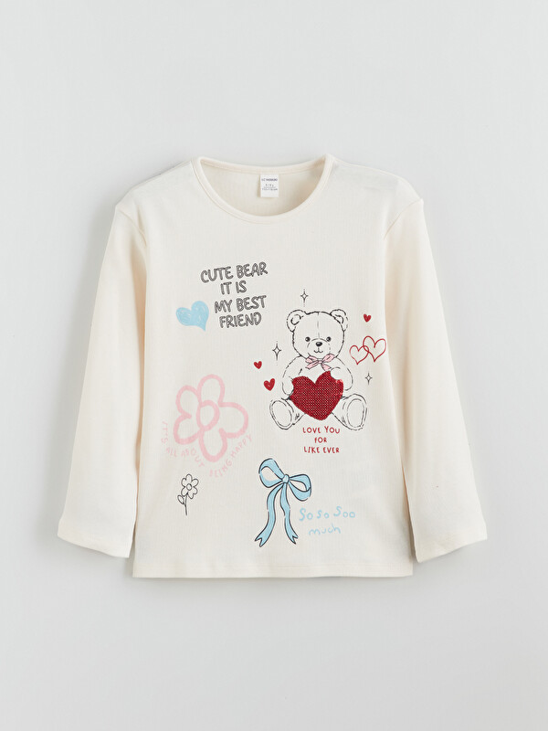 LCW Kids Crew Neck Girls' T-Shirt