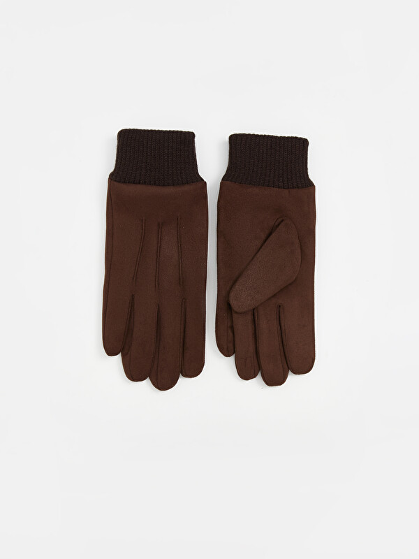 LCW ACCESSORIES Peluş Detaylı Erkek Eldiven