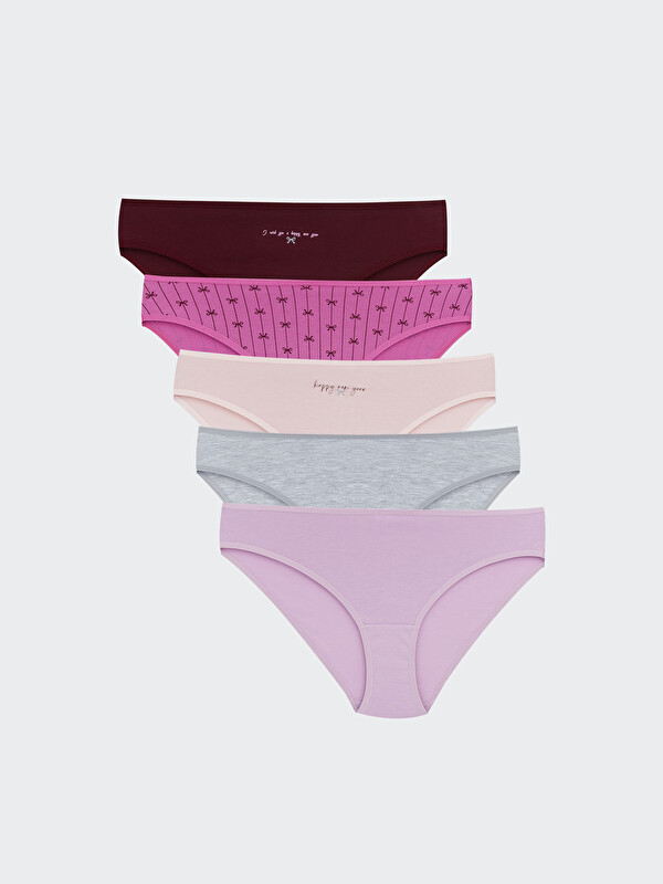 LCW Young Baskılı Bikini Külot 5'li