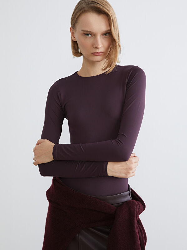 LCW Vision Bisiklet Yaka Kadın Body