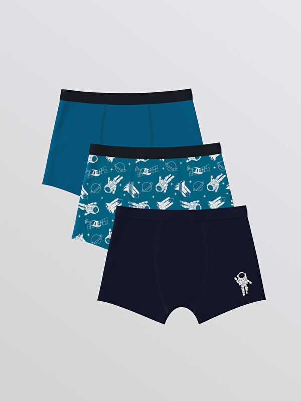 LCW Kids Baskılı Erkek Çocuk Boxer 3'lü