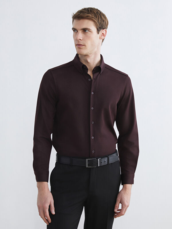 SOUTHBLUE Regular Fit Desenli Uzun Kollu Erkek Gömlek