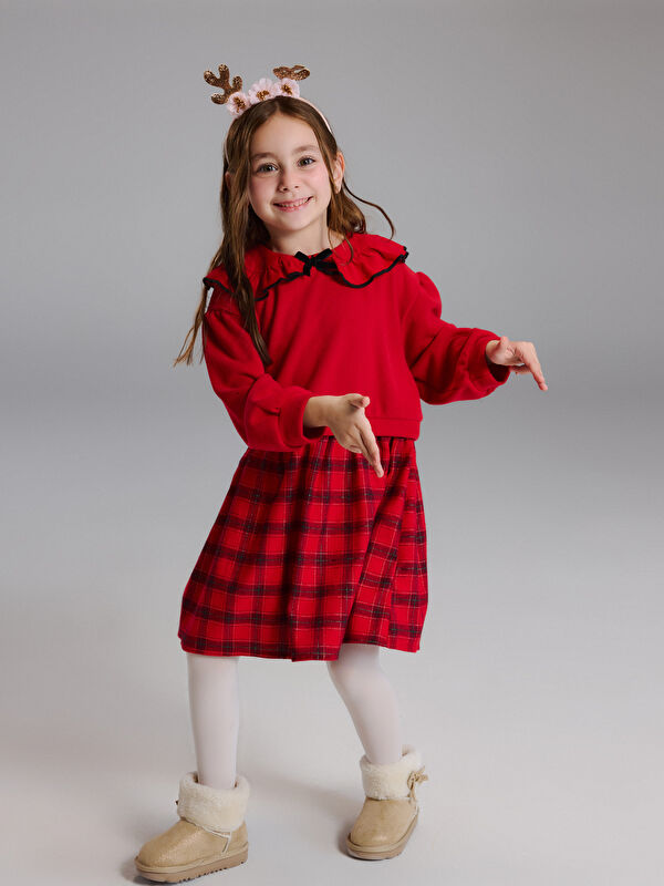 LCW Kids Kariertes Kleid für Mädchen