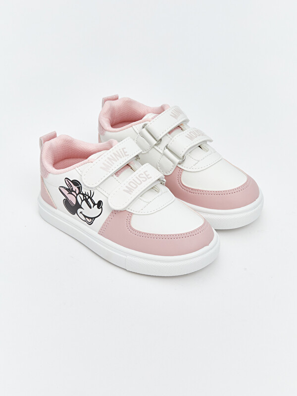 LCW STEPS Mickey Mouse Baskılı Kız Bebek Spor Ayakkabı