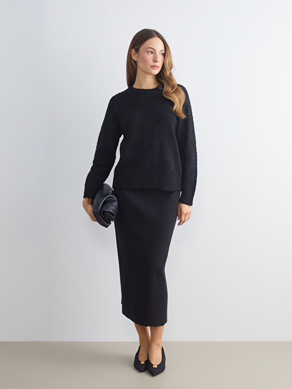 LCWAIKIKI Classic Elastic Waist Knitwear Skirt