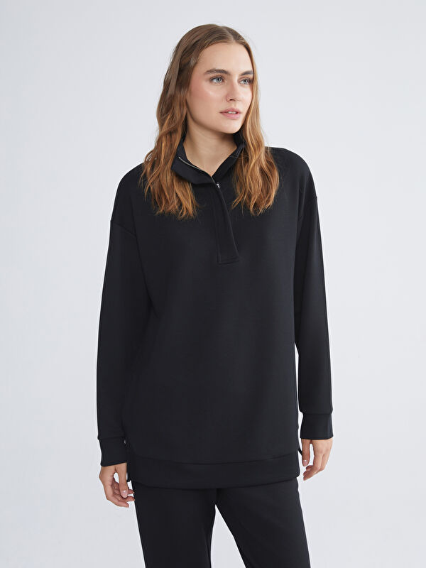 LCW EVERYDAY Dik Yaka Kadın Sweatshirt Tunik