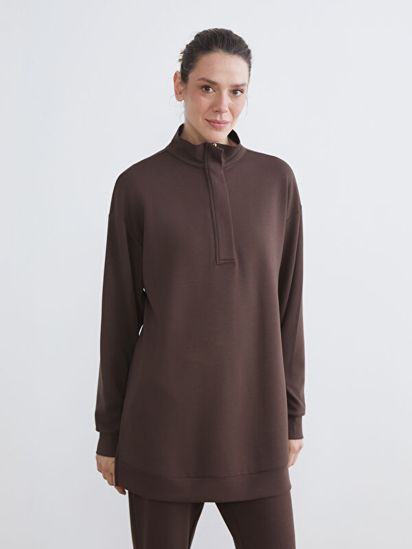 LCW EVERYDAY Dik Yaka Kadın Sweatshirt Tunik