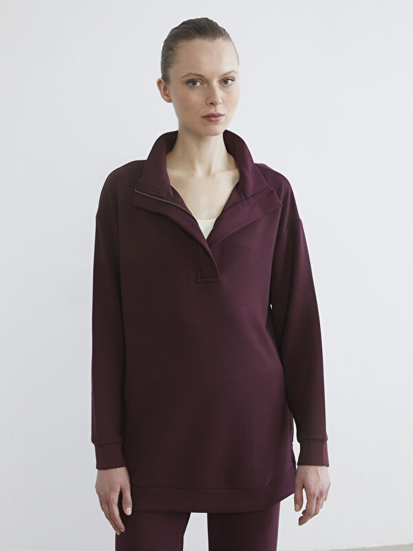 LCW EVERYDAY Dik Yaka Kadın Sweatshirt Tunik