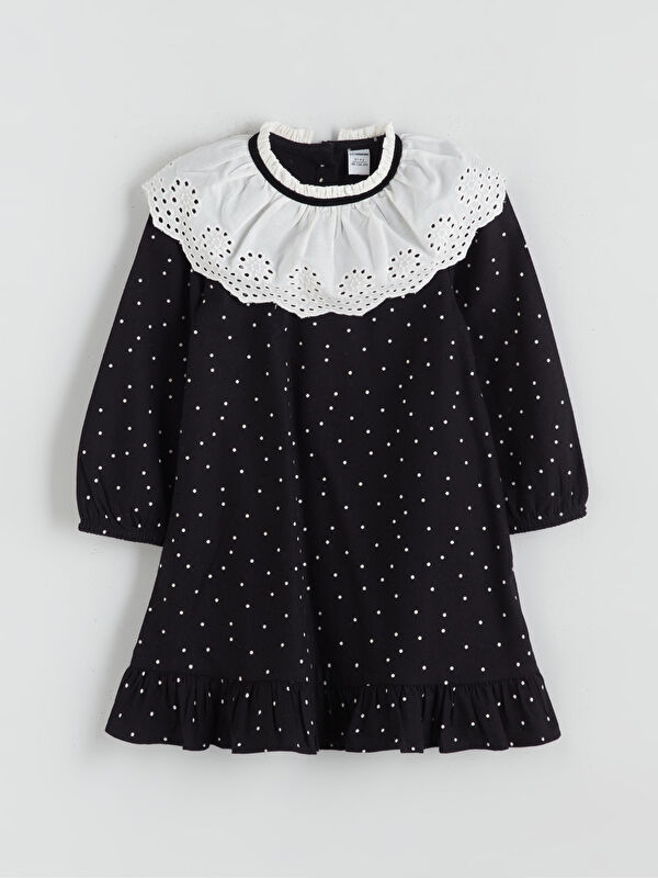 LCW Kids Peter Pan Collar Polka Dot Baby Girls' Dress