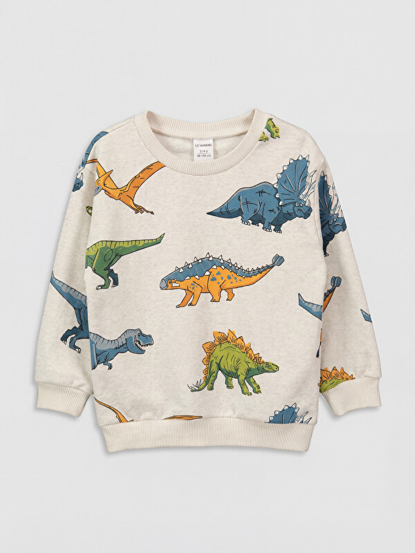 LCW baby Bisiklet Yaka Erkek Çocuk Sweatshirt