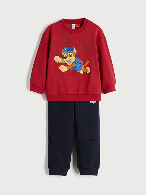 LCW Kids Paw Patrol Printed Boys' Sweatshirt and Jogger Sweatpants Set