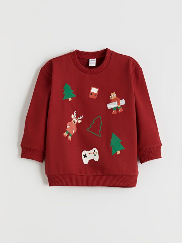 LCW Kids Sweat-shirt pour Garçons à Thème du Nouvel An