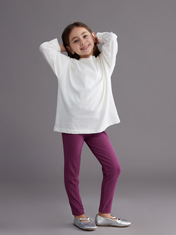 LCW Kids Elasticated Waist Basic Girls' Leggings