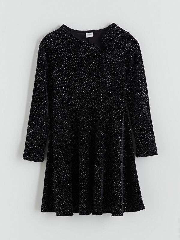 LCW Kids Crew Neck Sparkly Girls' Dress