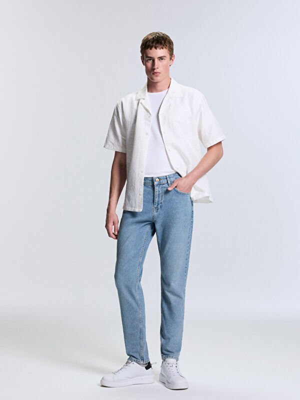 LCW Jeans 730 Havuç Kalıp Erkek Jean Pantolon