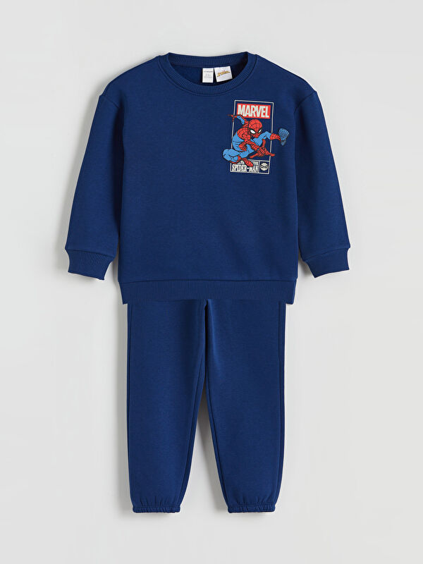 LCW Kids Spider-Man Printed Boys' Sweatshirt and Pants