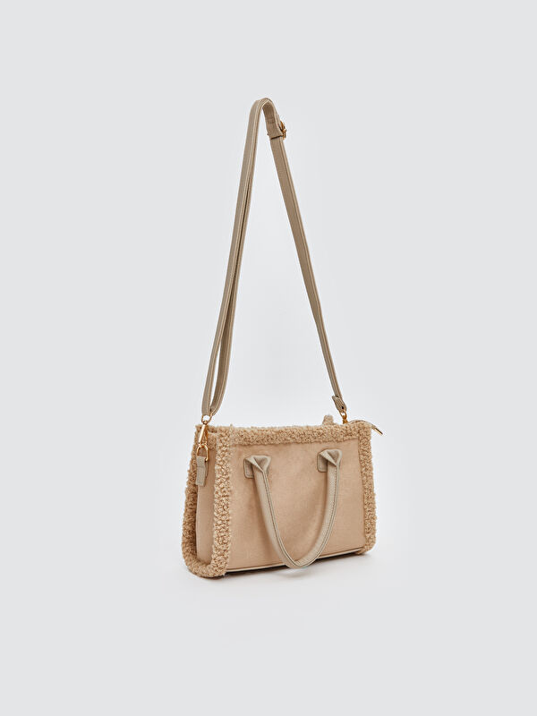 LCW ACCESSORIES Süet Görünümlü Kadın Omuz Çantası