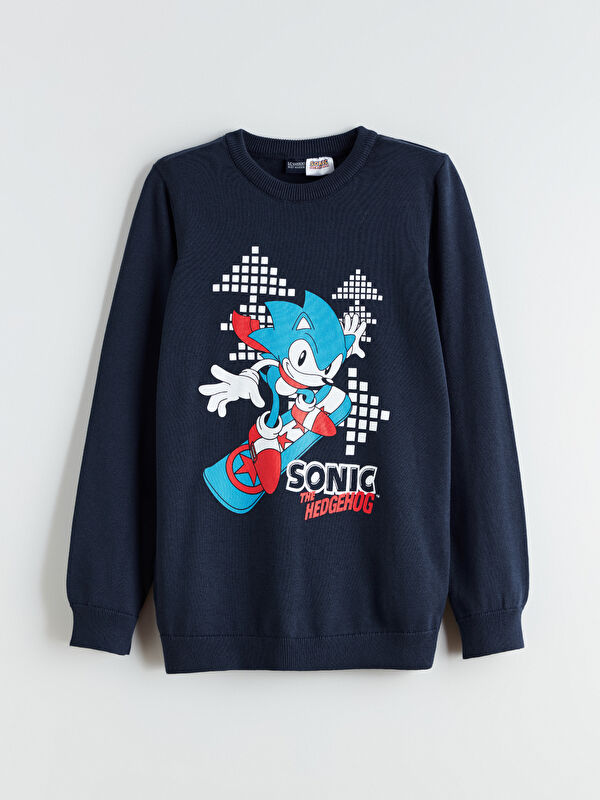 LCW Kids Sonic Printed Boys Knitwear Sweater