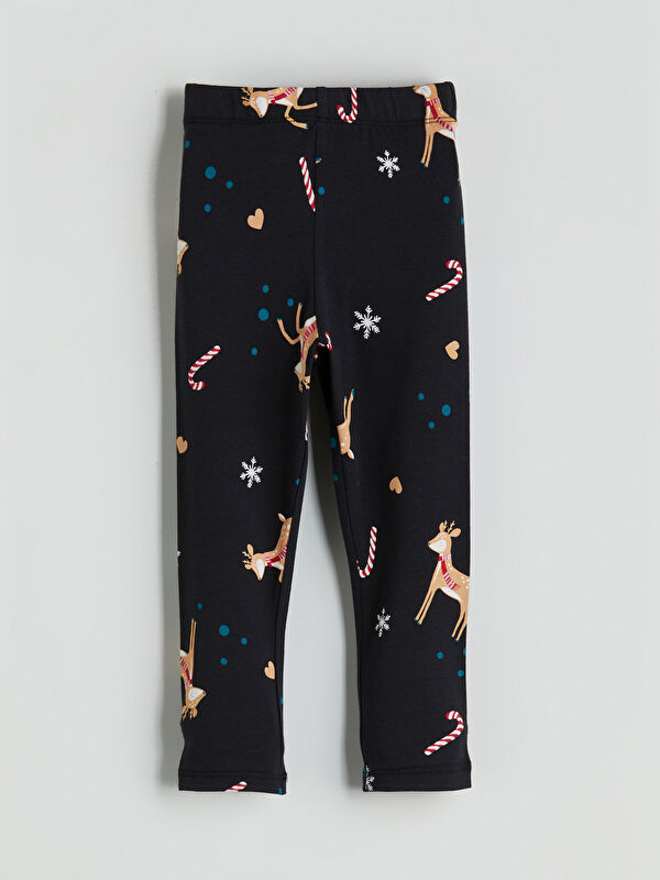 LCW Kids Deer Print Girls' Leggings