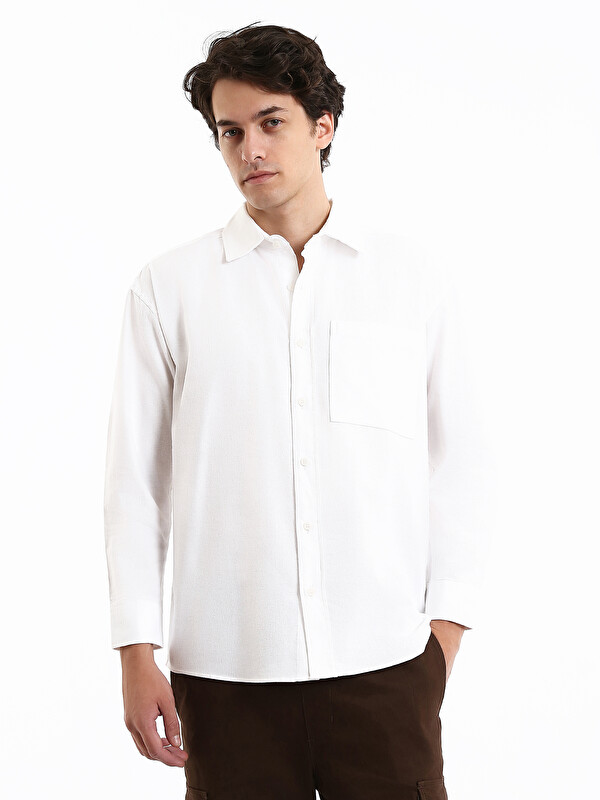 LCW Vision Chemise à Manches Longues Coupe Décontractée pour Hommes