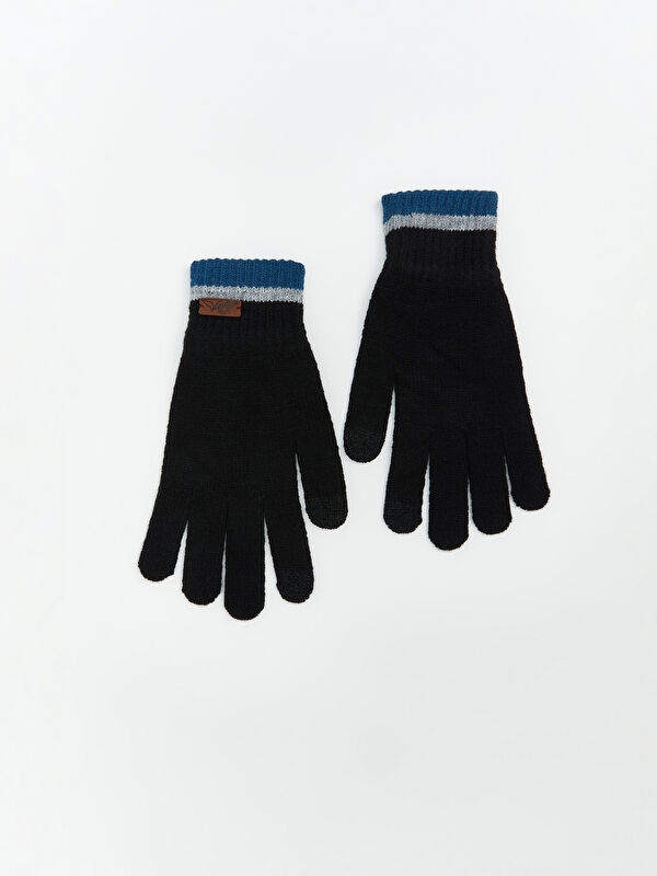 LCW ACCESSORIES Çizgi Desenli Erkek Eldiven