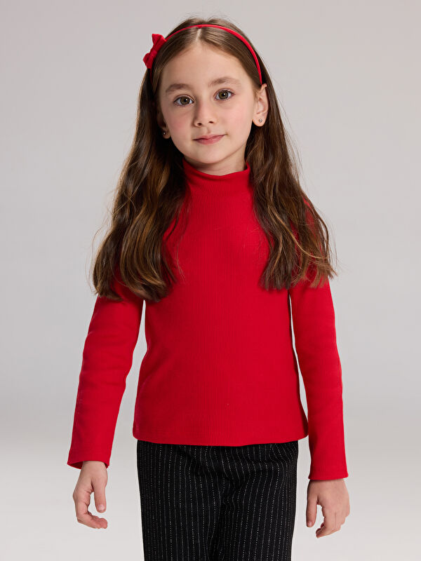 LCW Kids Djevojka CRVENA Majica kratkih rukava