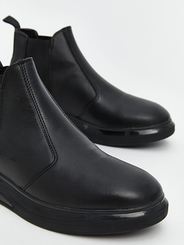 Deri Görünümlü Erkek Çizme - Görsel 4