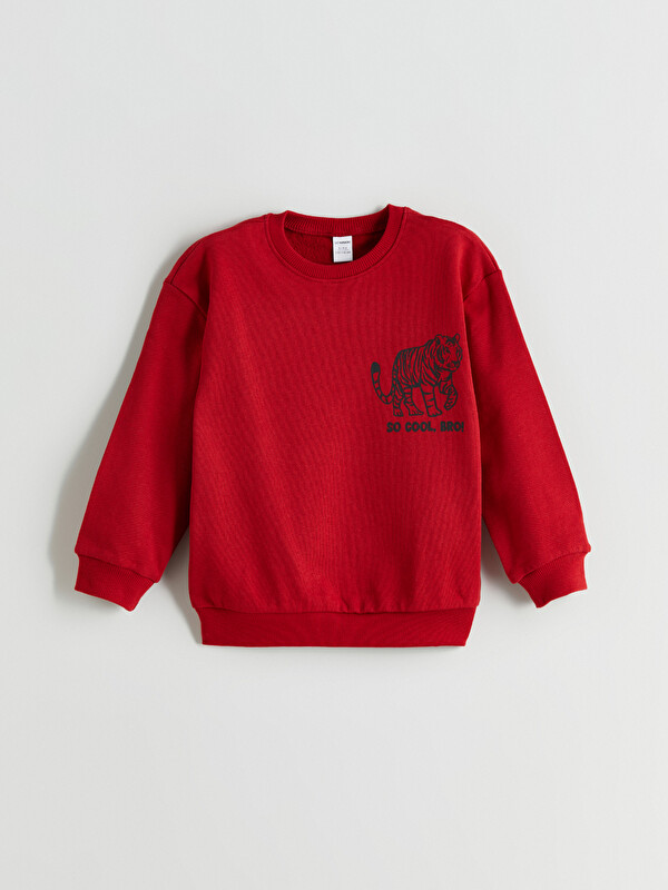 LCW Kids Baskılı Erkek Çocuk Sweatshirt