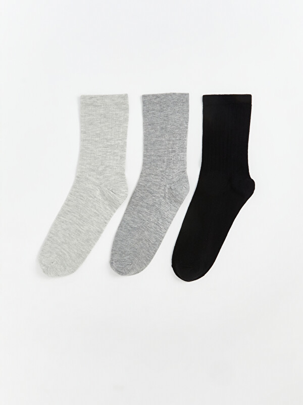 LCW DREAM Women's Plain Ankle Socks 3-packs