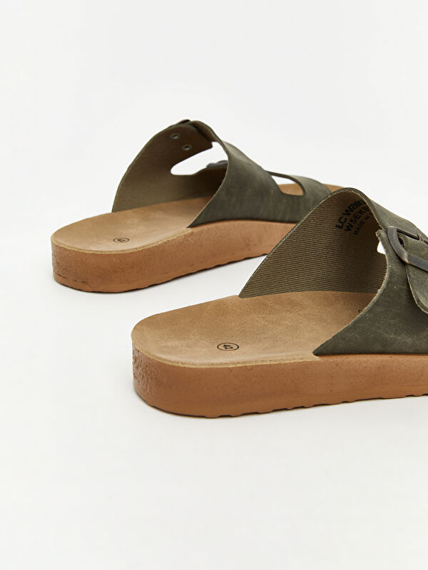 Çift Bantlı Erkek Terlik - Görsel 6