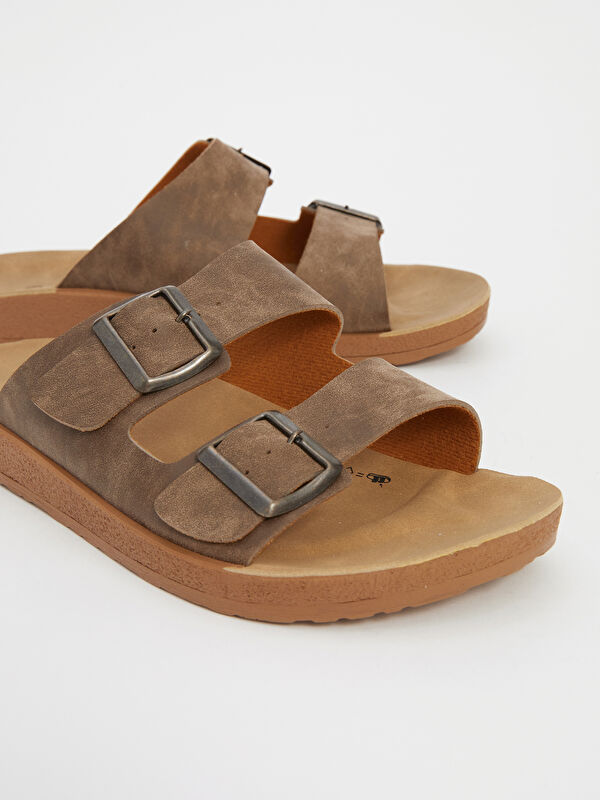 Çift Bantlı Erkek Terlik - Görsel 4