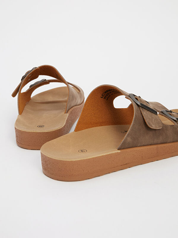 Çift Bantlı Erkek Terlik - Görsel 5