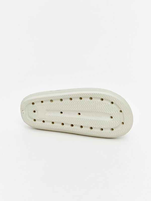 Tek Bant Baskılı Erkek Terlik - Görsel 5