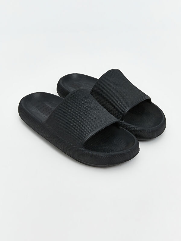 Deri Görünümlü Erkek Terlik - Görsel 2