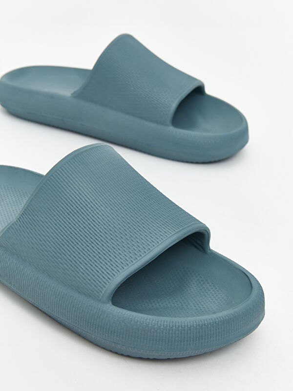 Deri Görünümlü Erkek Terlik - Görsel 4