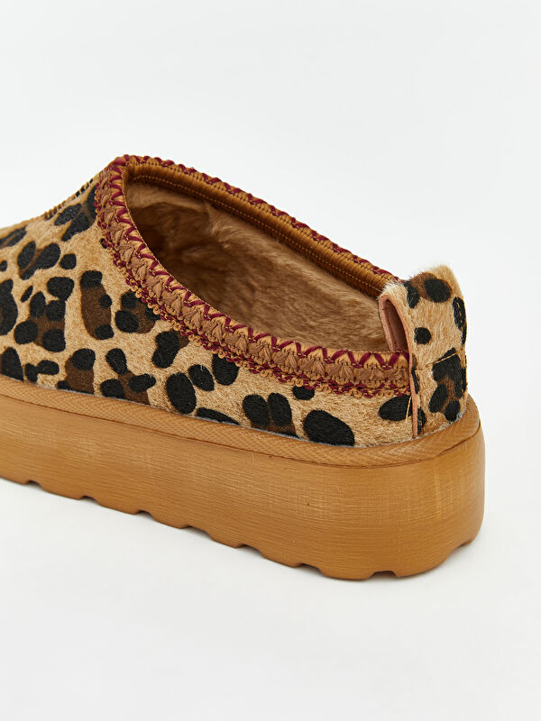 Süet Görünümlü Kadın Ev Ayakkabısı - Görsel 6