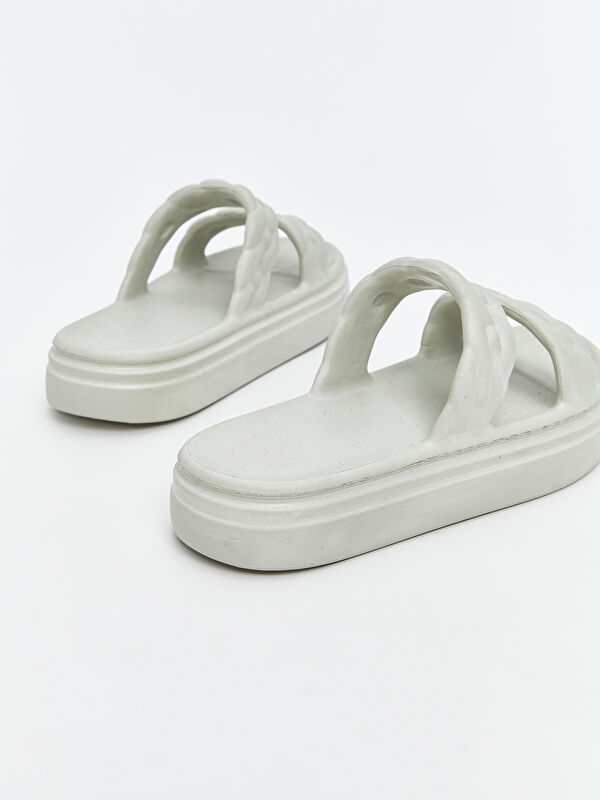 Çift Bantlı Kadın Terlik - Görsel 6