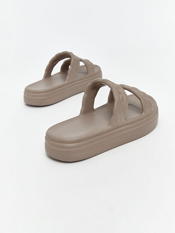 Çift Bantlı Kadın Terlik - Görsel 6