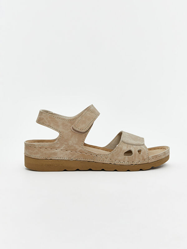 Süet Görünümlü Kadın Sandalet - Görsel 3