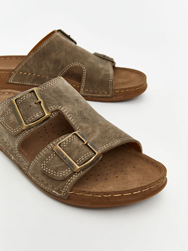 Süet Görünümlü Kadın Terlik - Görsel 4