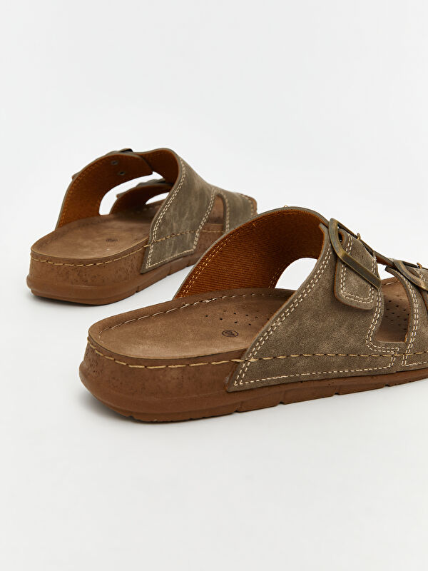 Süet Görünümlü Kadın Terlik - Görsel 6