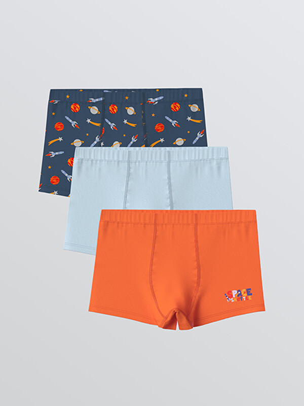 LCW Kids Baskılı Erkek Çocuk Boxer 3'lü