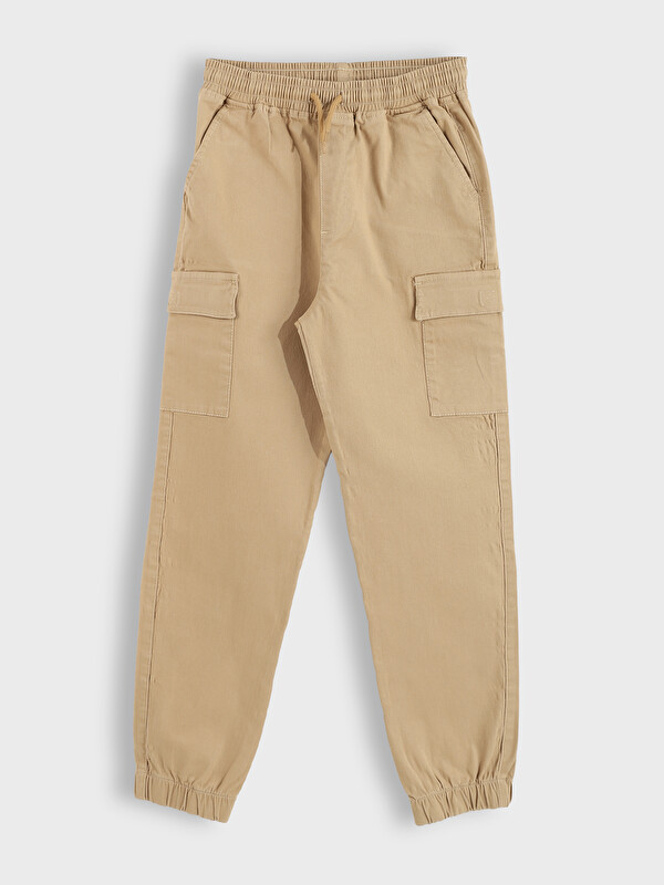 LCW Kids Elasticated Waist Boys' Cargo Jogger Pants