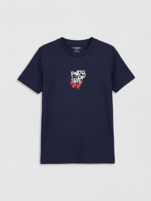 LCW Kids Crew Neck Printed Boys' T-Shirt