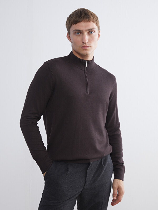 SOUTHBLUE Funnel Neck Men's Knitwear Sweater